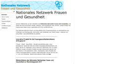 Desktop Screenshot of nationales-netzwerk-frauengesundheit.de