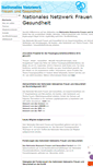 Mobile Screenshot of nationales-netzwerk-frauengesundheit.de